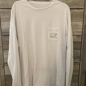Vineyard vines long sleeve tee size XL in white